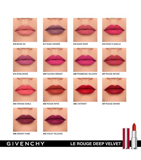 givenchy bold red lipstick|givenchy deep velvet lipstick.